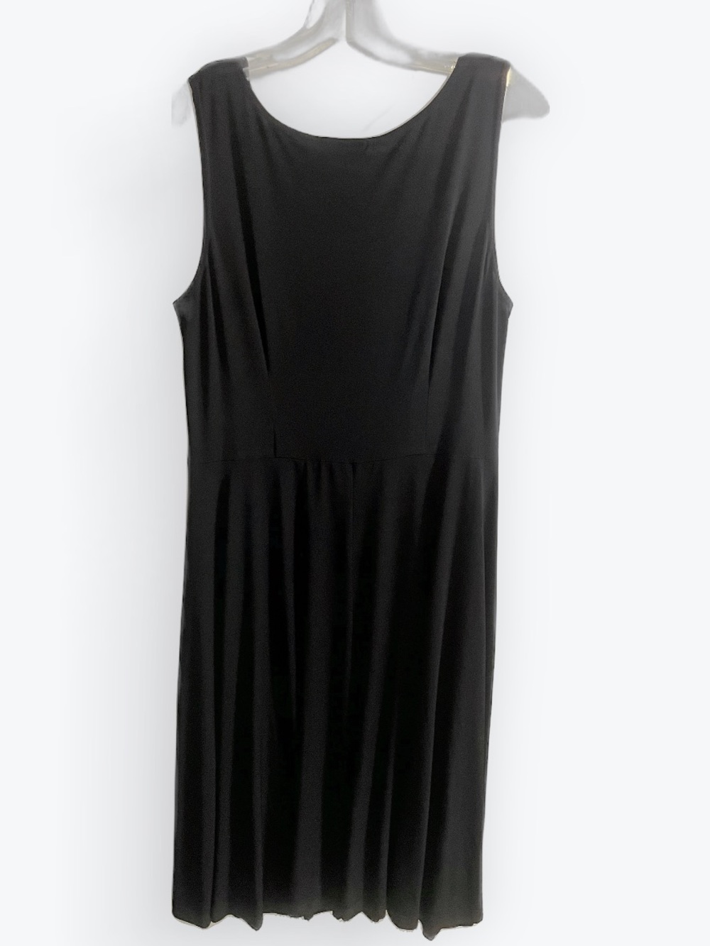 Kim Rogers Black Sleeveless Midi Dress with Ruched Waistband Size 18 - Picture 2 of 3